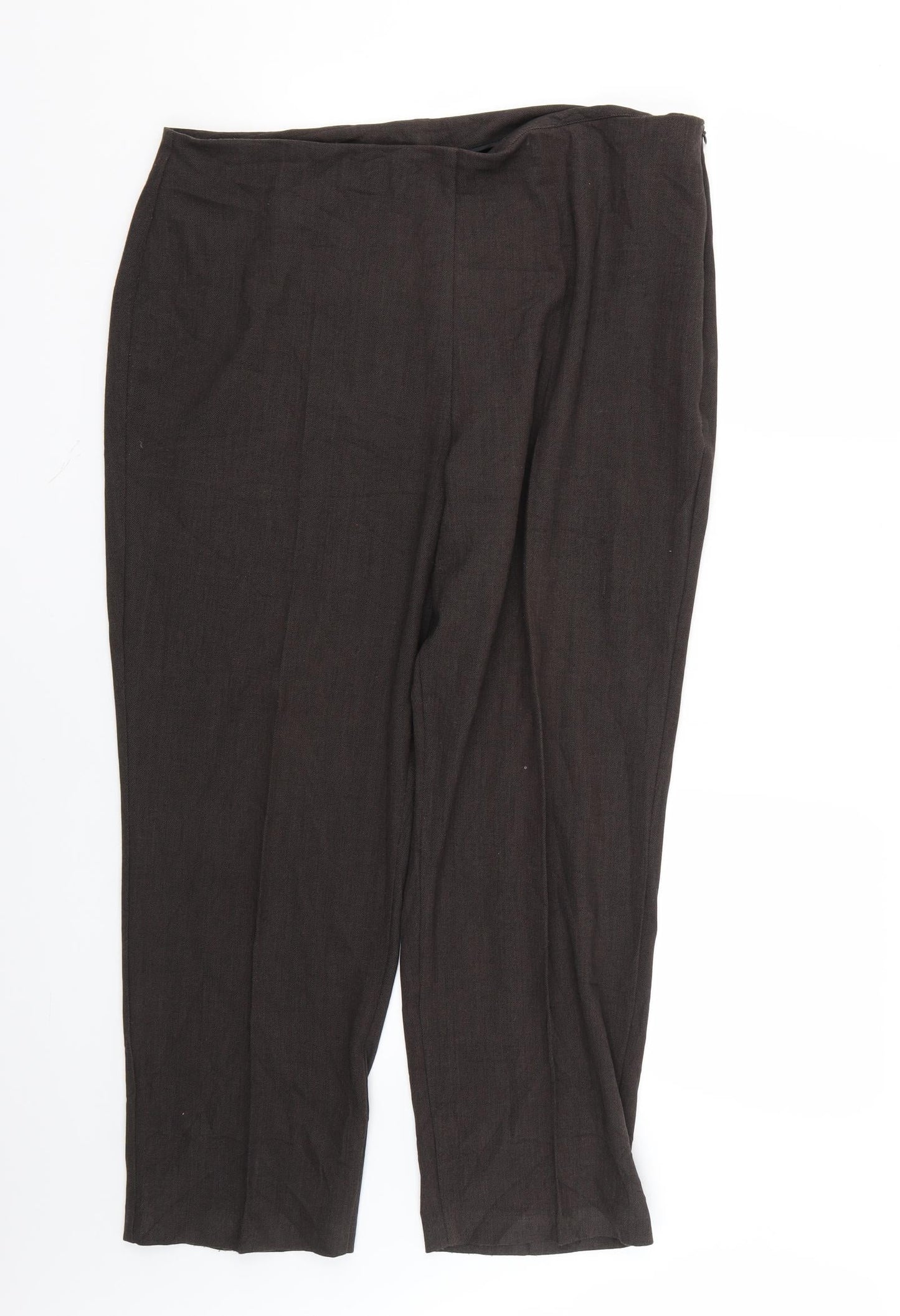 Marks and Spencer Womens Brown   Trousers  Size 18 L24 in