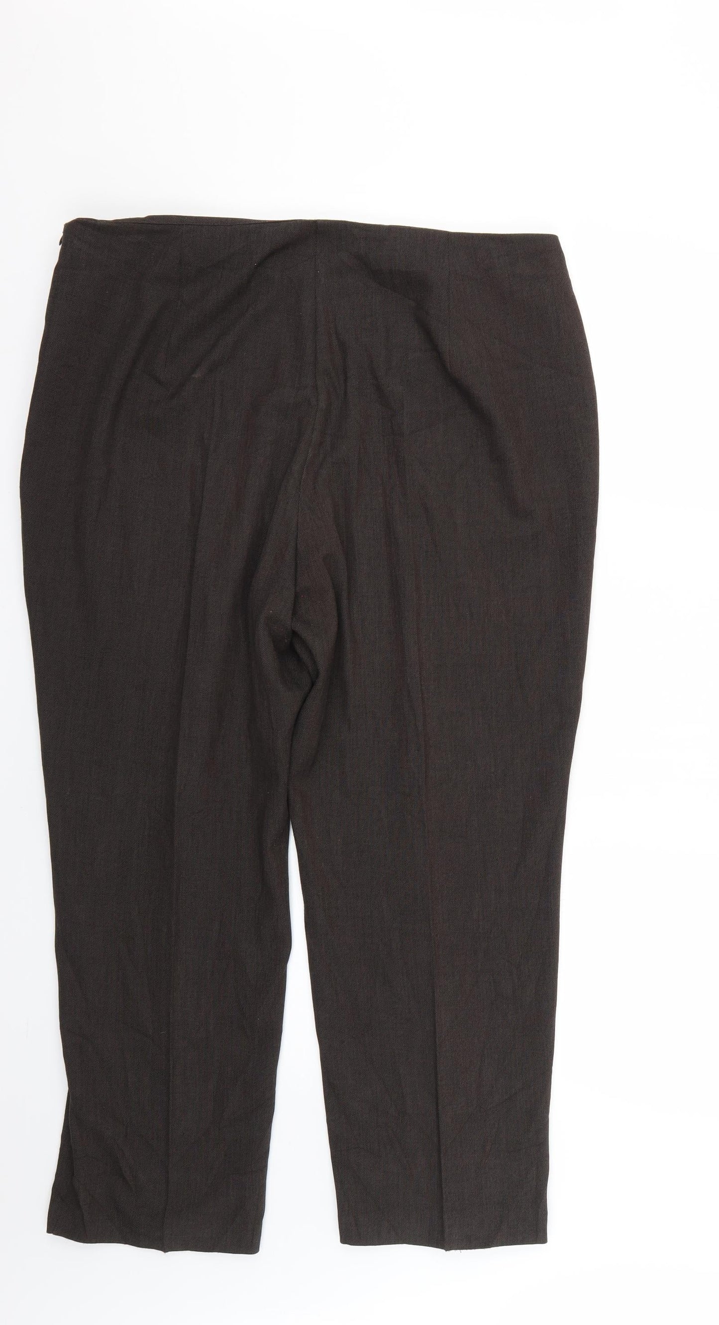 Marks and Spencer Womens Brown   Trousers  Size 18 L24 in