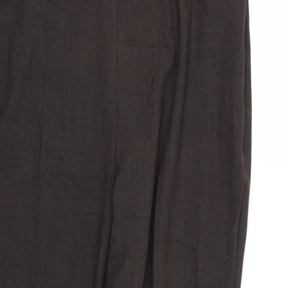 Marks and Spencer Womens Brown   Trousers  Size 18 L24 in