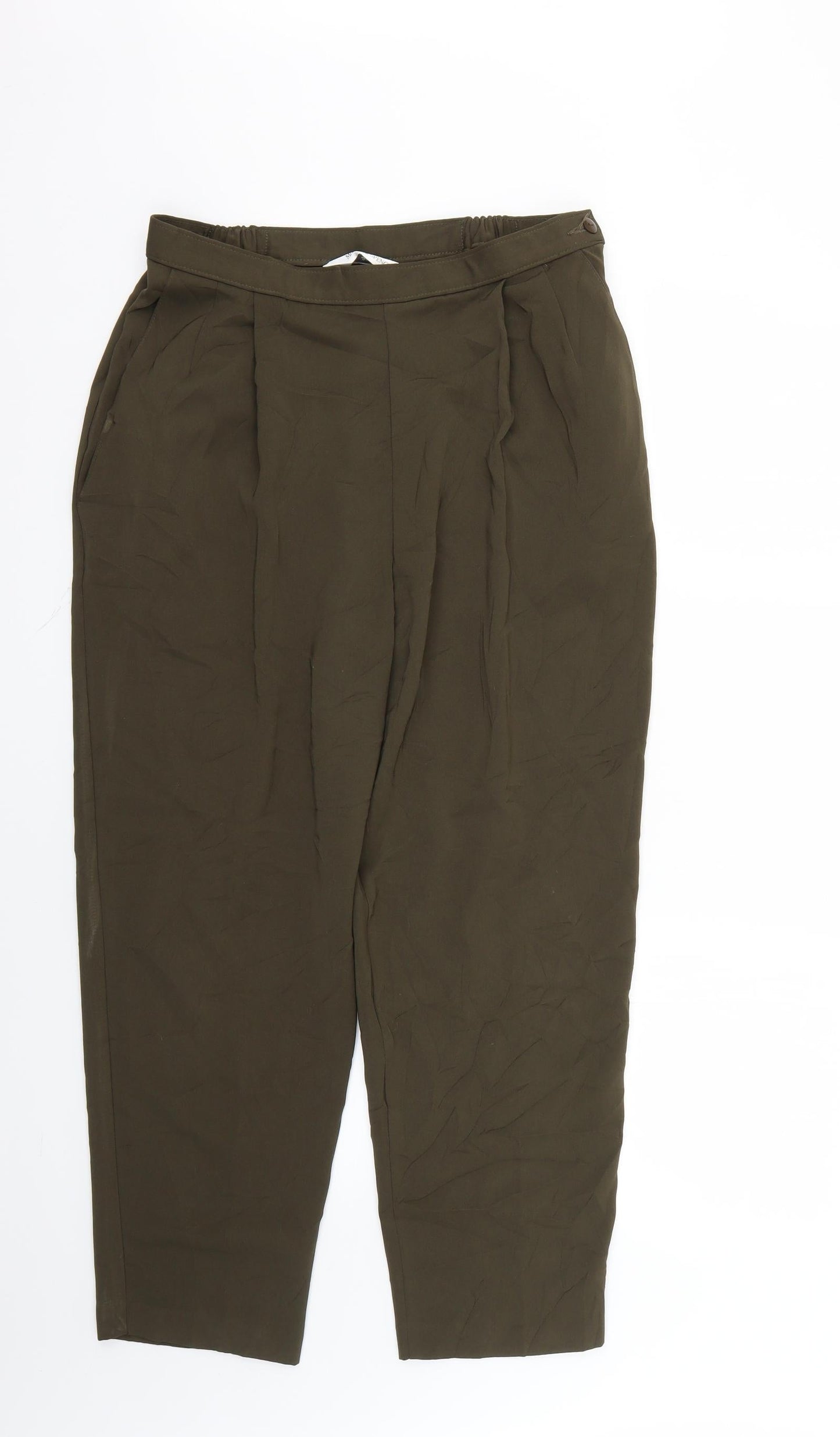Marks and Spencer Womens Green   Trousers  Size 16 L23 in