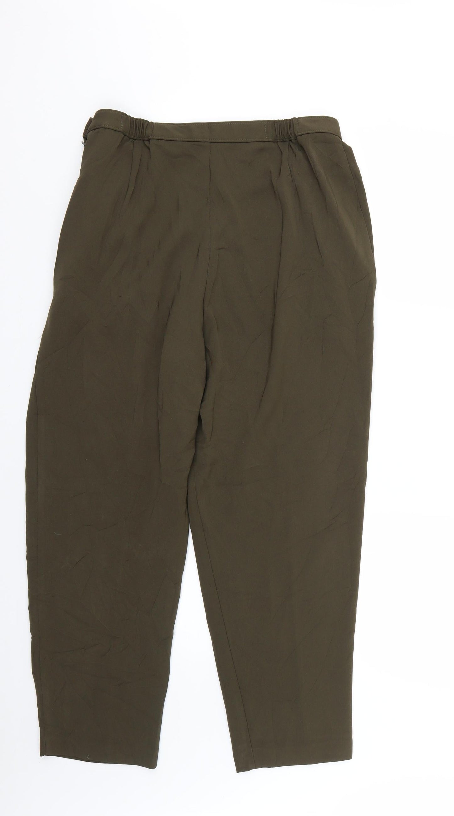 Marks and Spencer Womens Green   Trousers  Size 16 L23 in