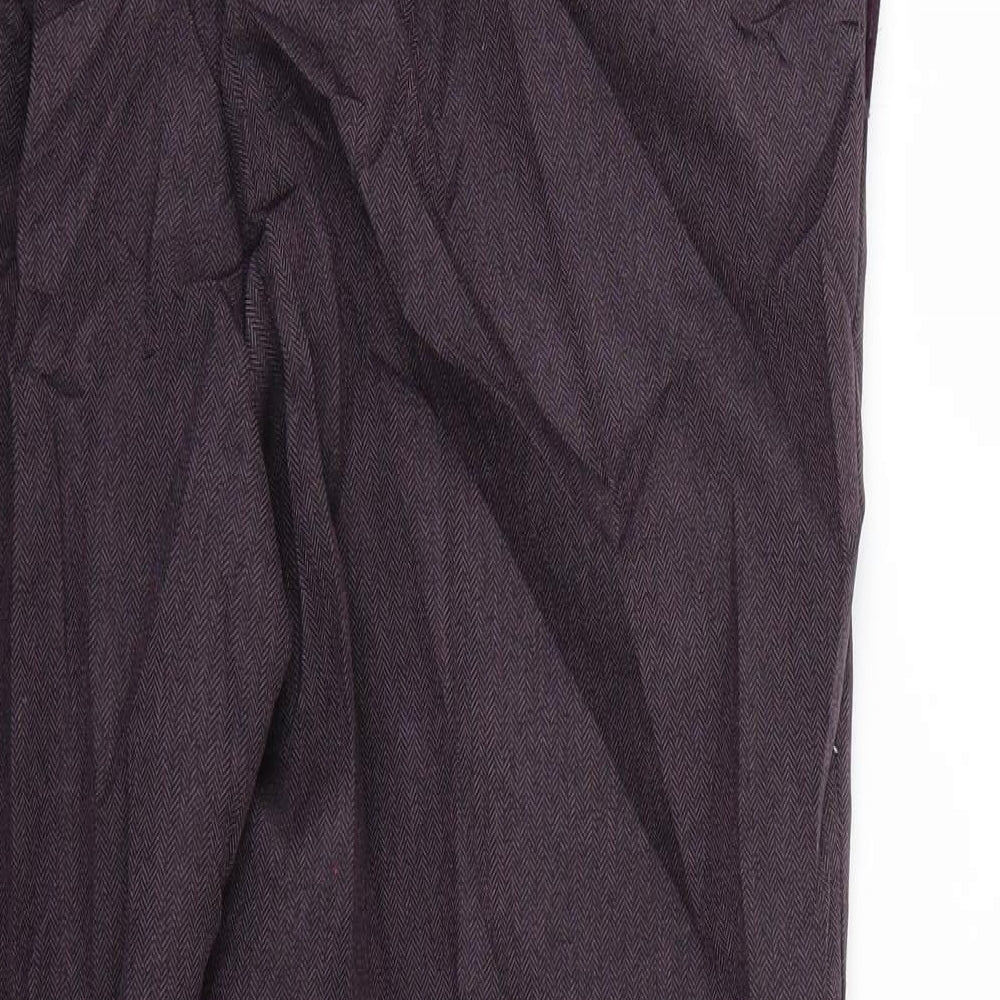 Classics Womens Purple   Trousers  Size 14 L24 in