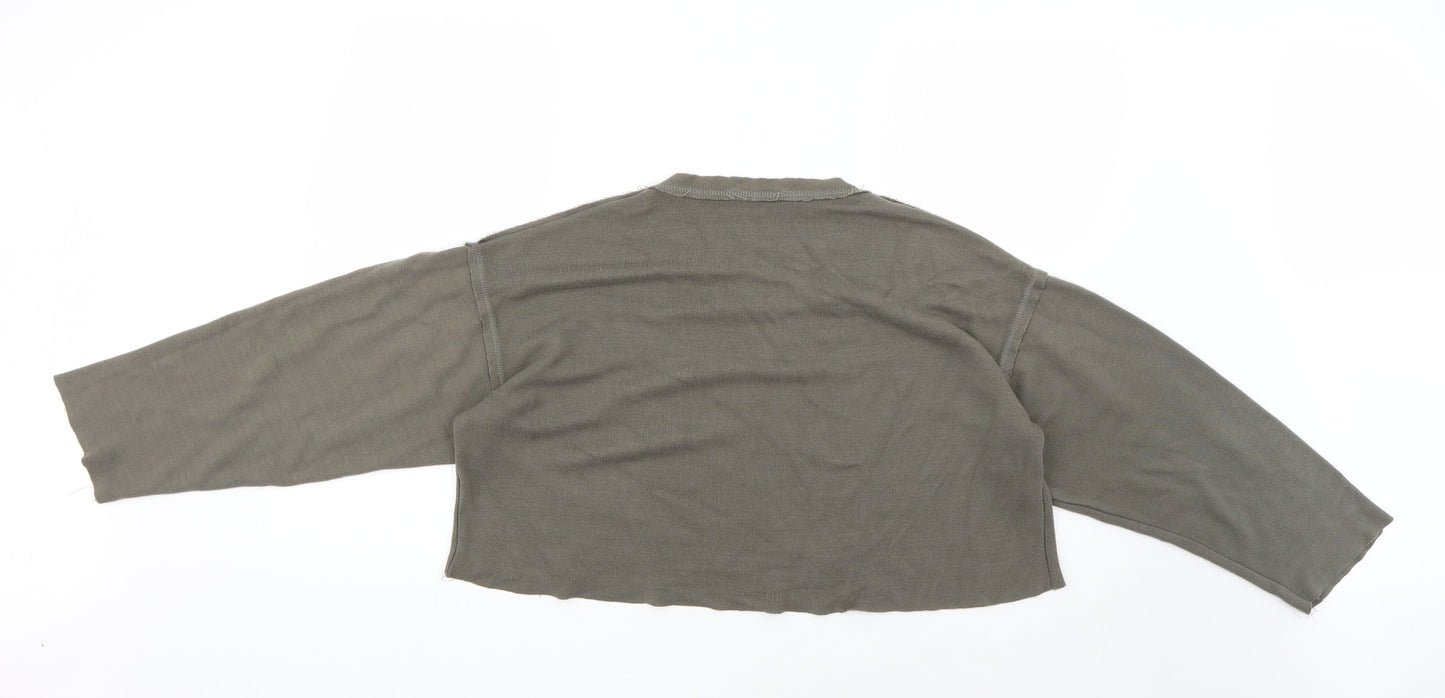 Zara Womens Green   Pullover Jumper Size S