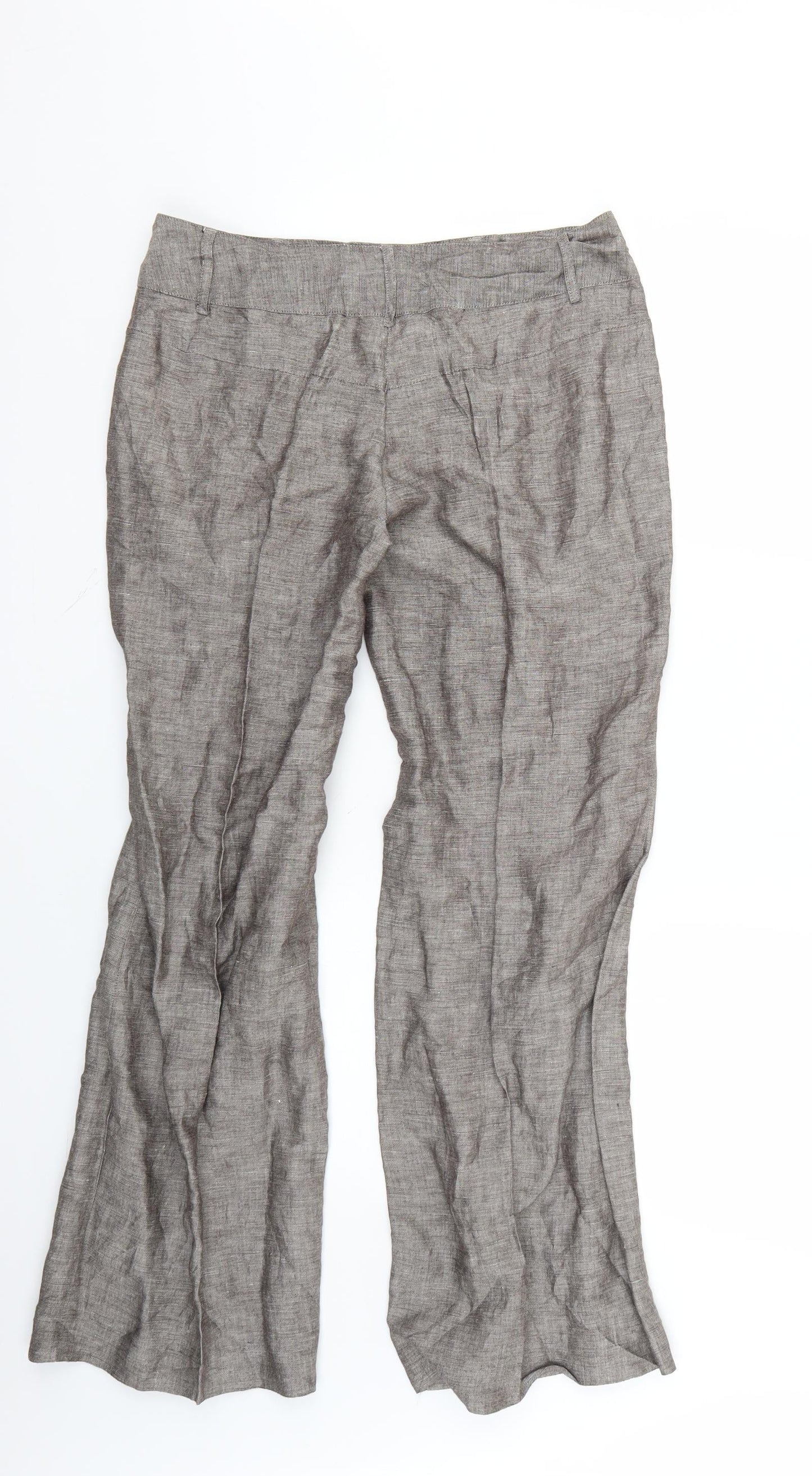 Papaya Womens Grey   Trousers  Size 10 L27 in