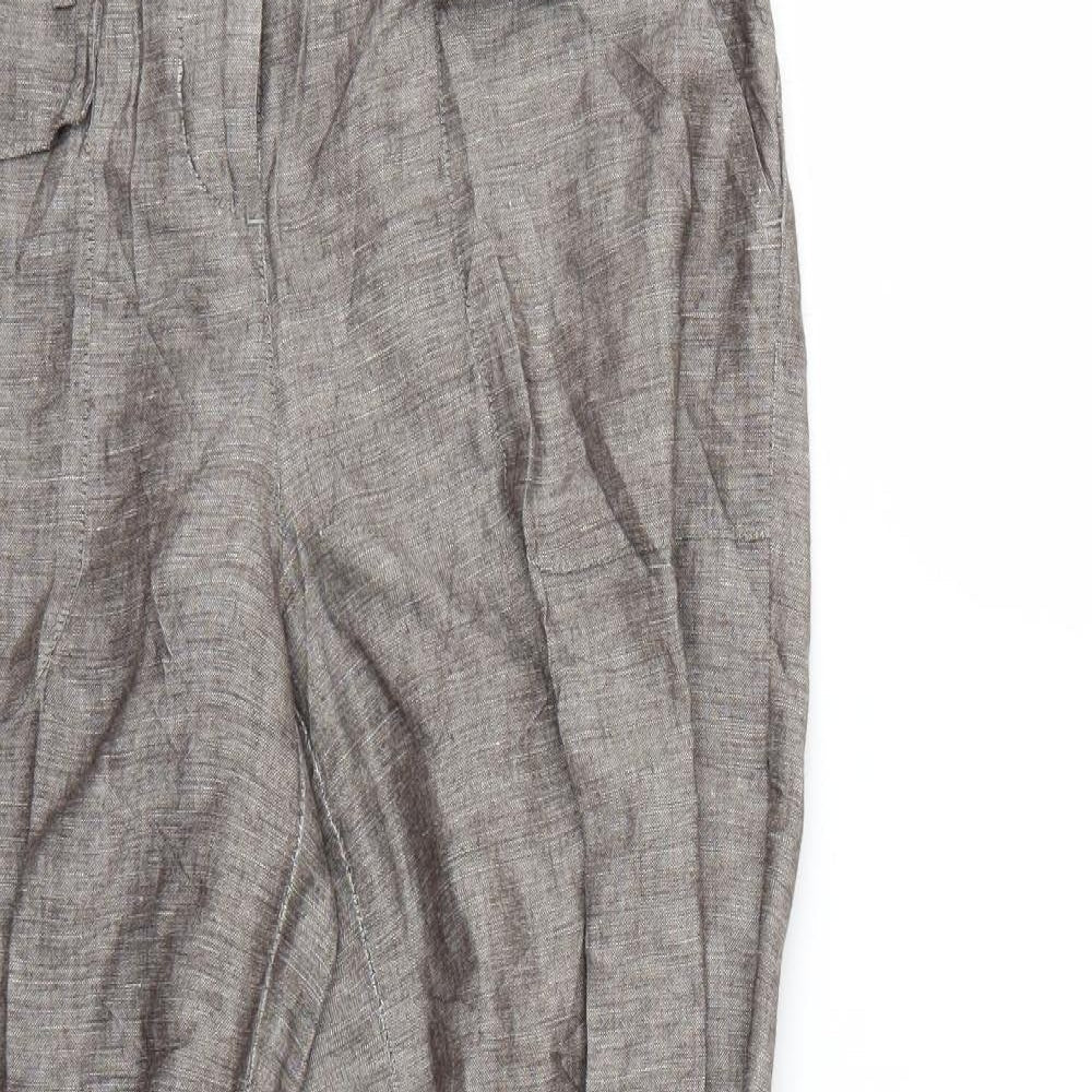 Papaya Womens Grey   Trousers  Size 10 L27 in