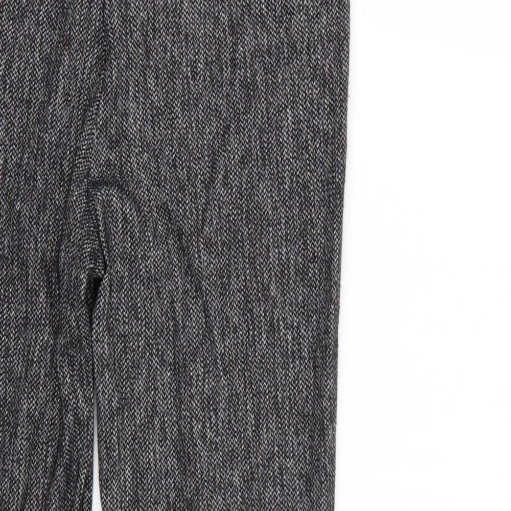 TU Womens Grey Argyle/Diamond  Trousers  Size 8 L24 in