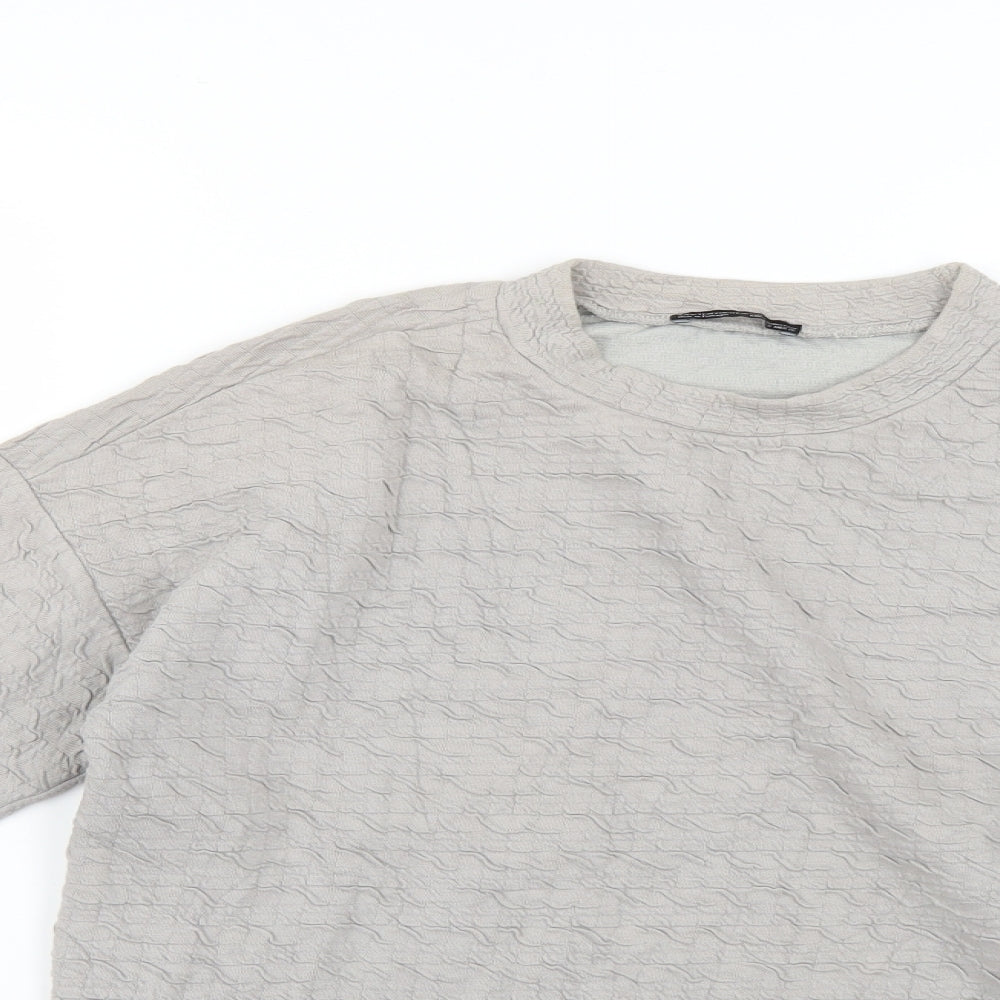 Zara Womens Grey   Pullover Jumper Size M