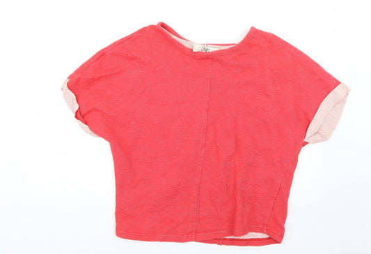 jsfn Womens Pink   Basic T-Shirt Size 10