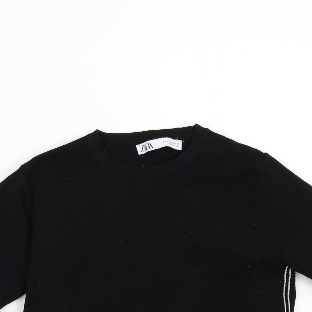Zara Womens Black   Pullover Jumper Size M