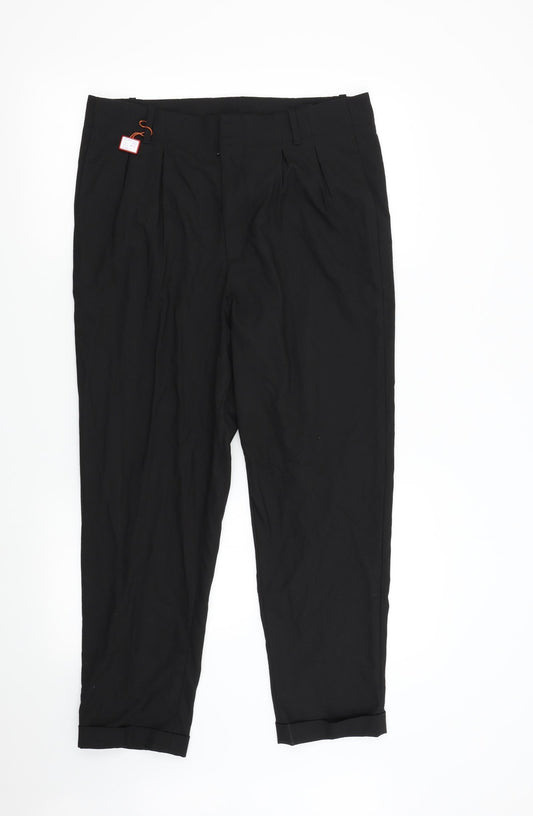 ASOS Womens Black   Trousers  Size 34 L26 in