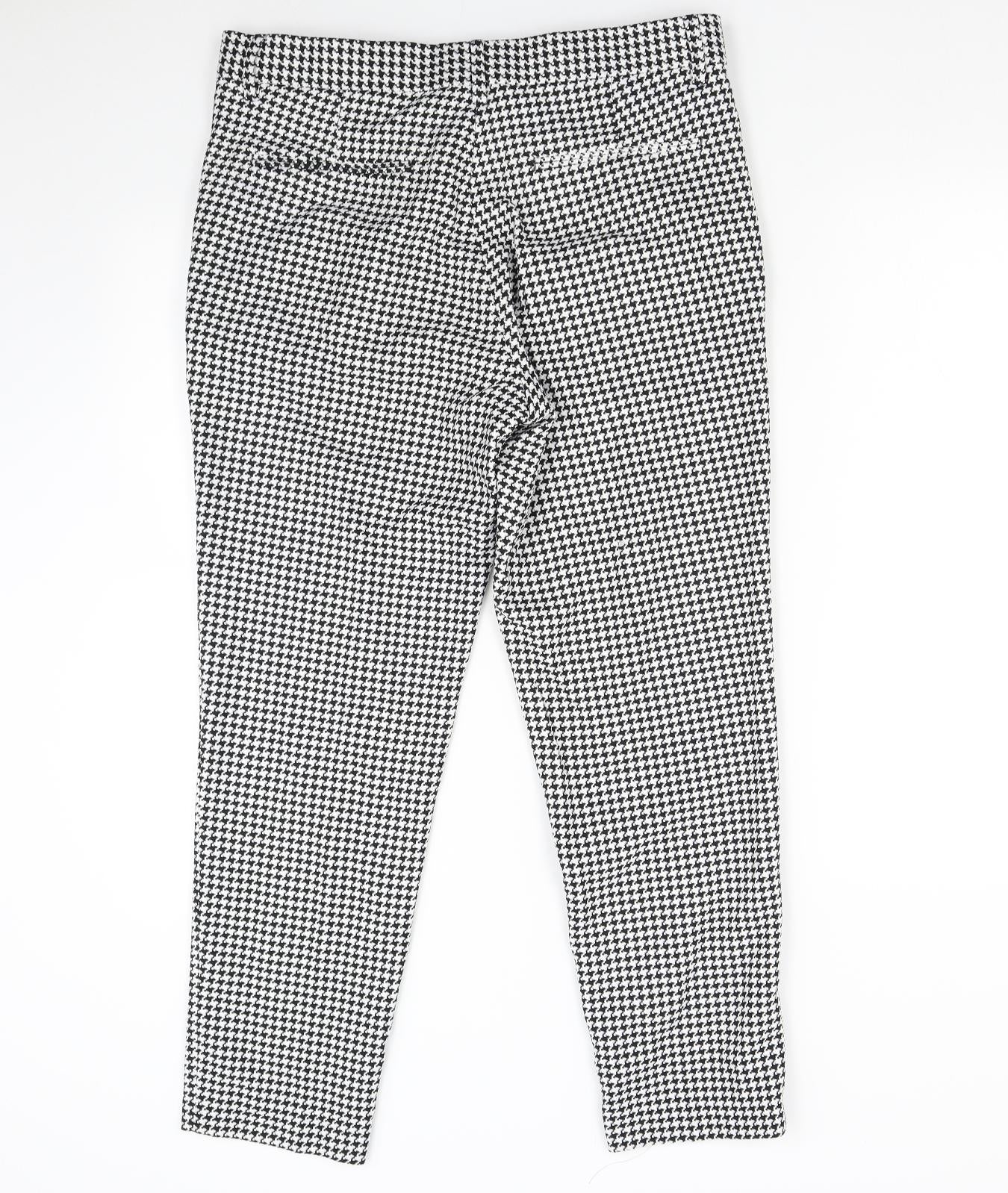 ASOS Womens Multicoloured Houndstooth  Trousers  Size 32 L27 in