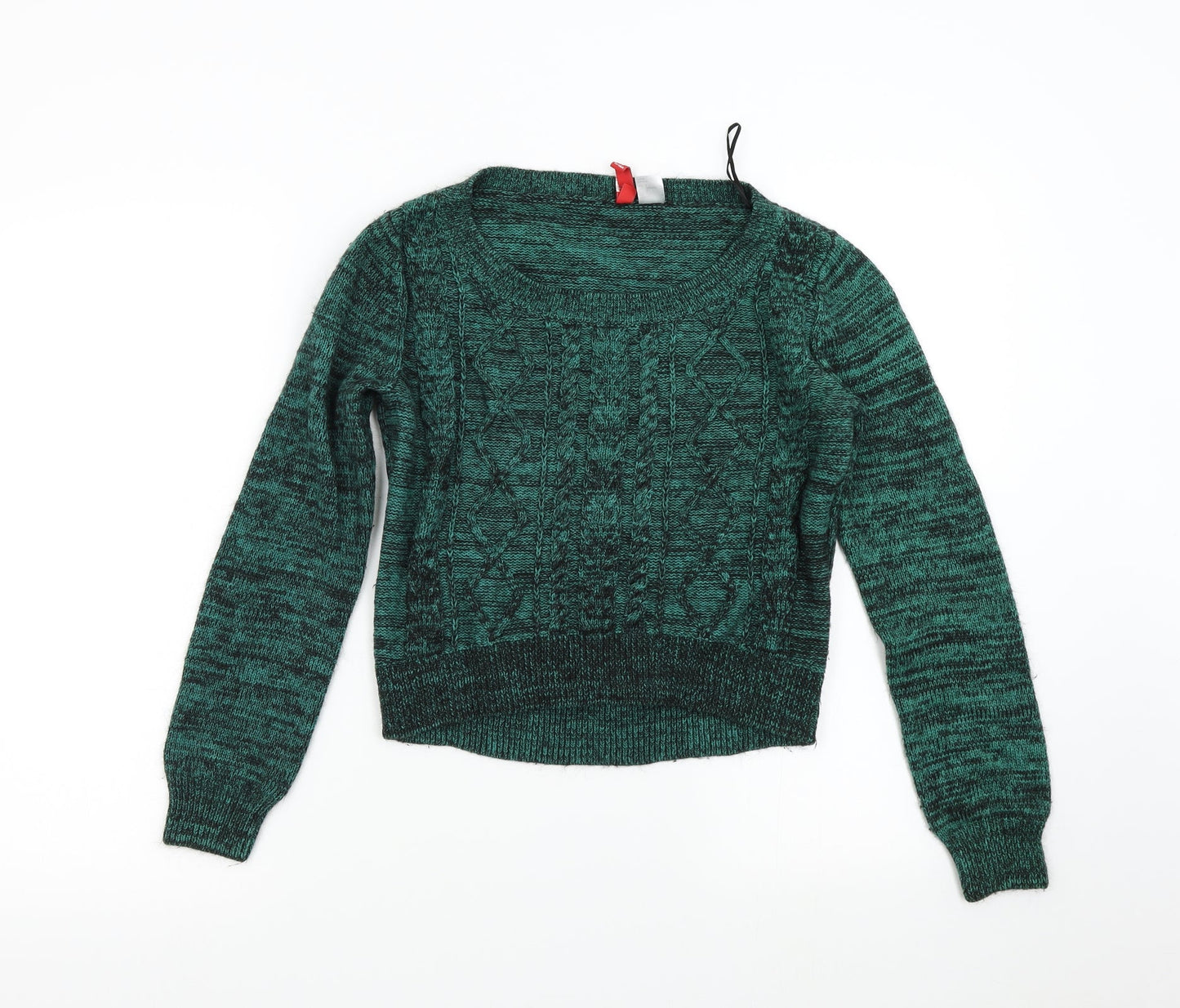 H&M Womens Green   Pullover Jumper Size 4