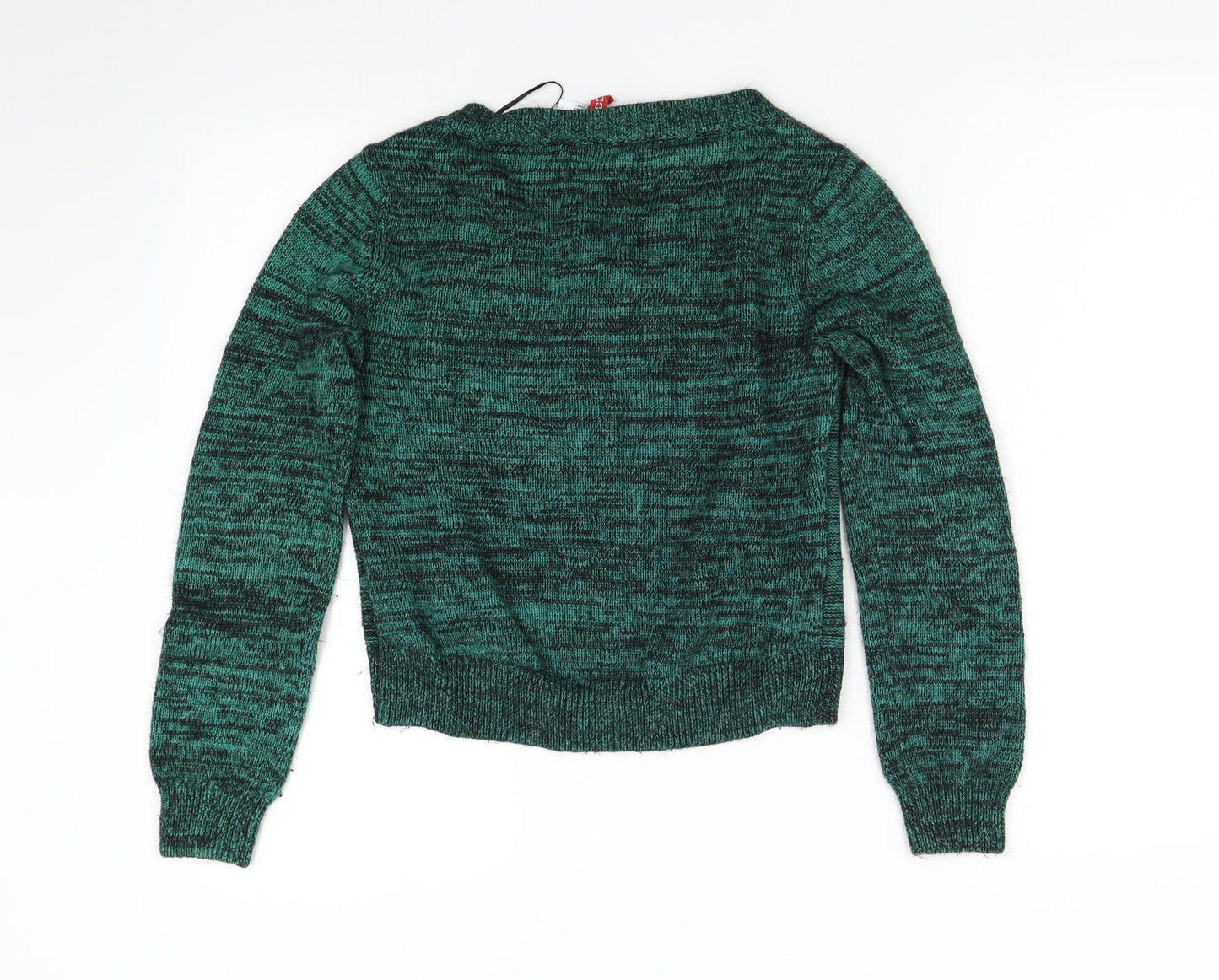 H&M Womens Green   Pullover Jumper Size 4