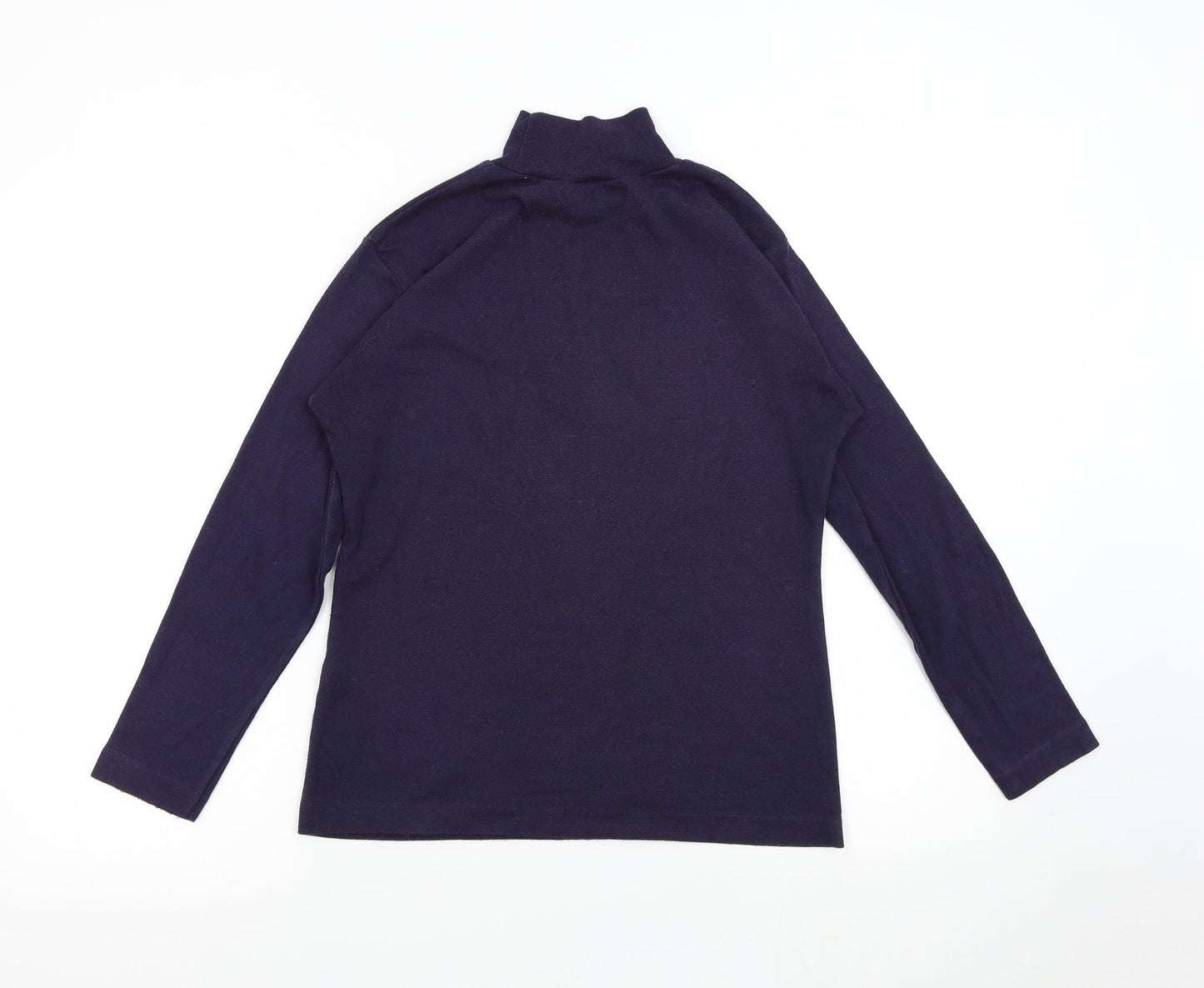 Poppy Womens Purple  Knit Pullover Jumper Size M