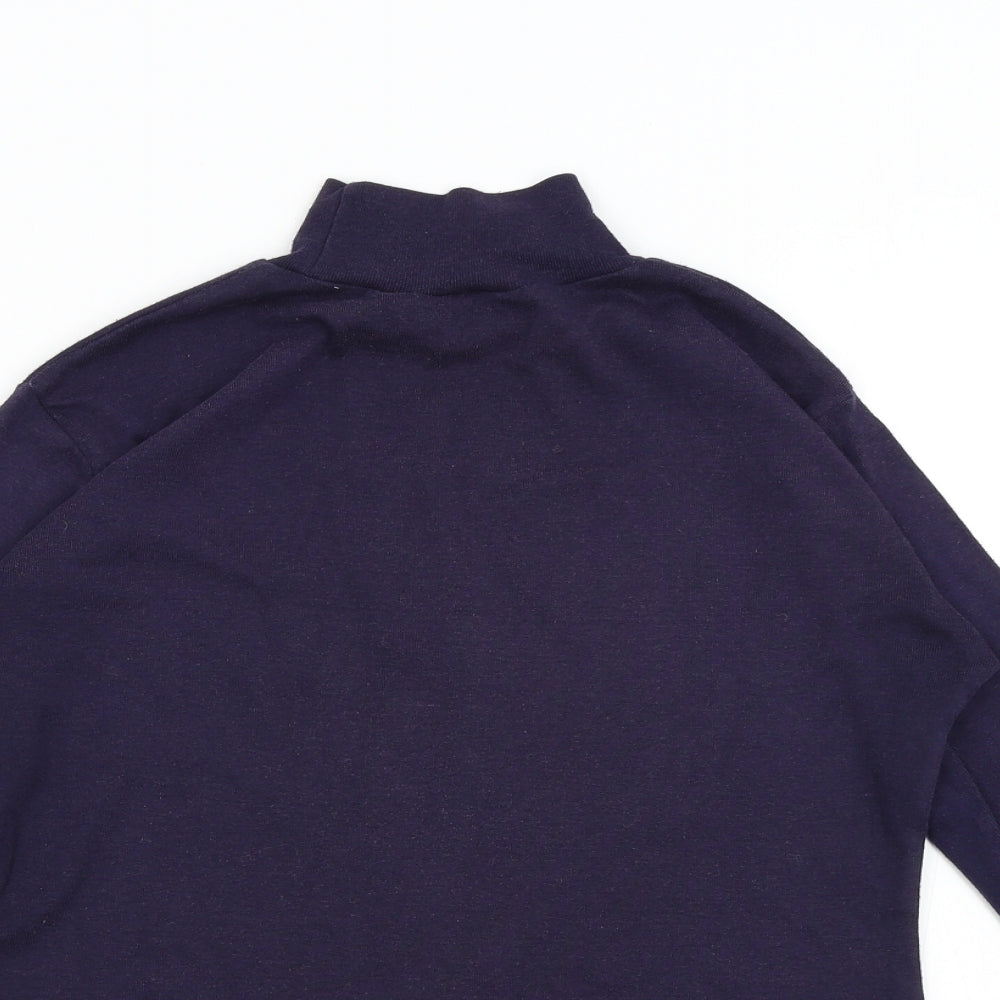 Poppy Womens Purple  Knit Pullover Jumper Size M