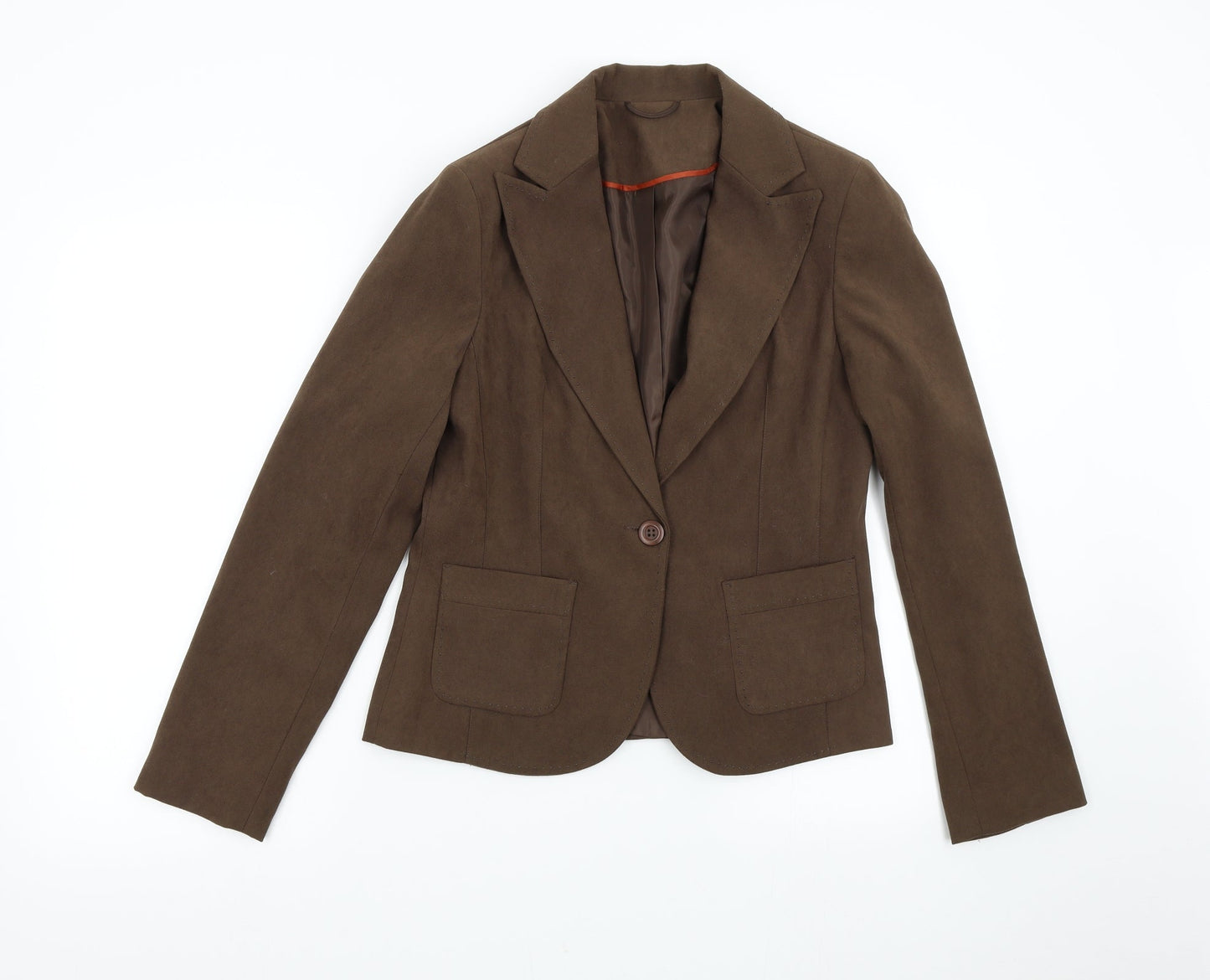 Evie Womens Brown   Jacket Suit Jacket Size 12