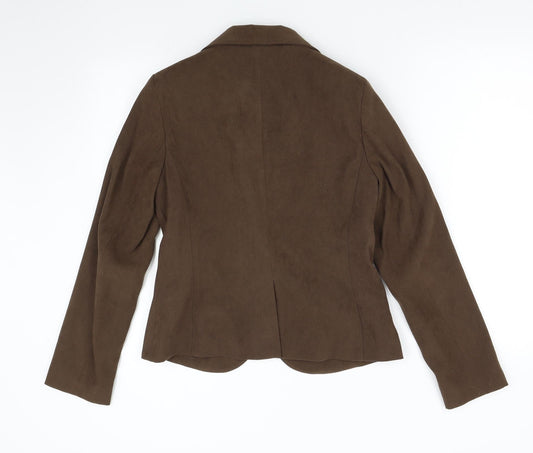 Evie Womens Brown   Jacket Suit Jacket Size 12