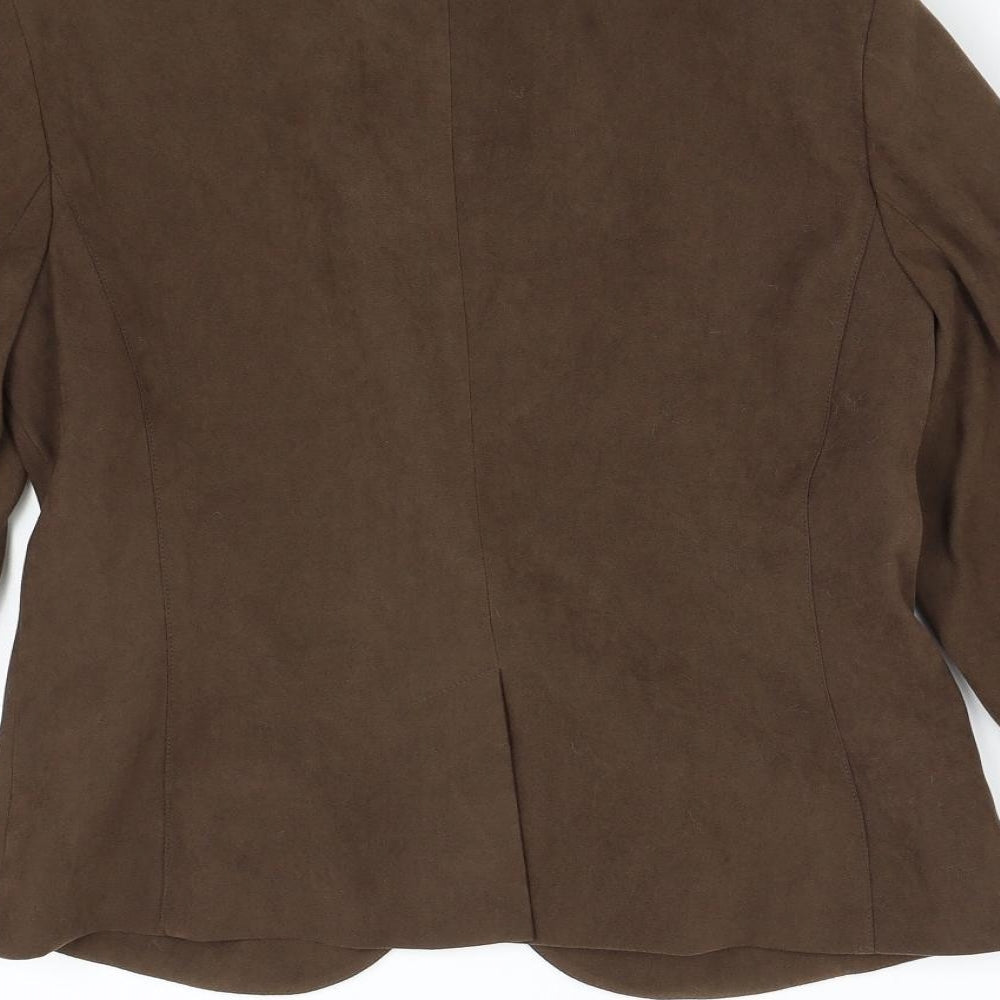 Evie Womens Brown   Jacket Suit Jacket Size 12