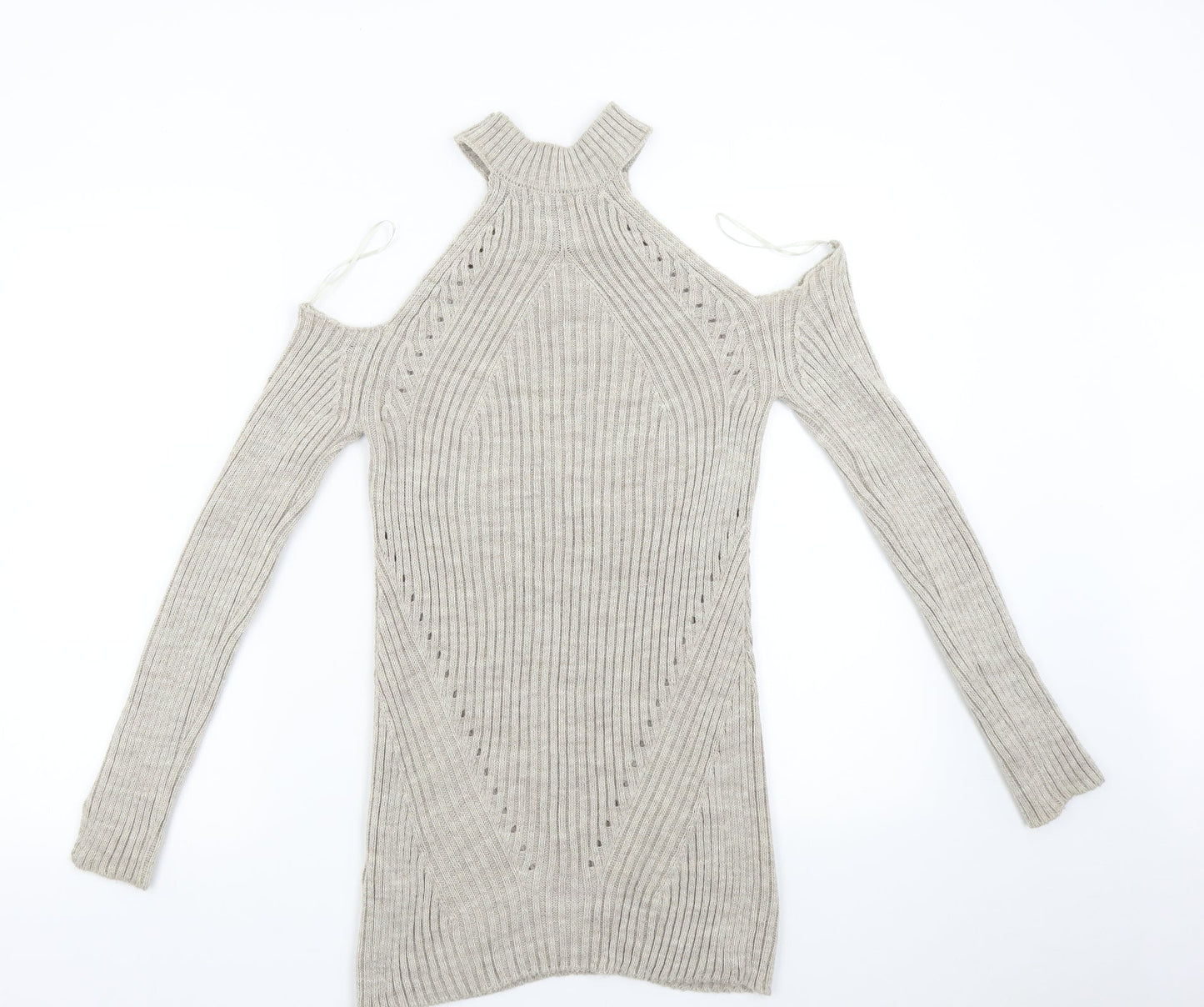 Select Womens Beige  Knit Pullover Jumper Size 8