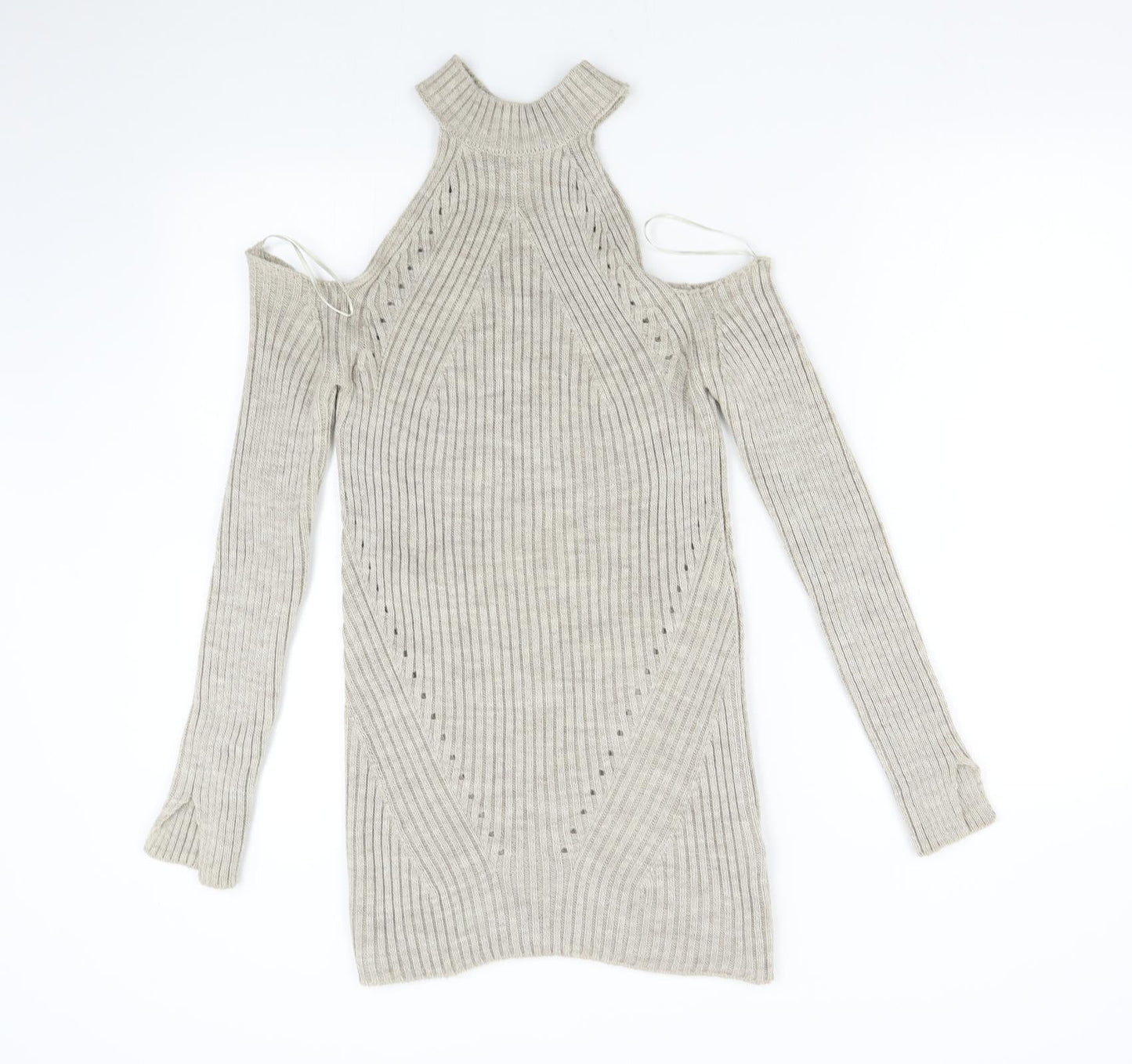 Select Womens Beige  Knit Pullover Jumper Size 8