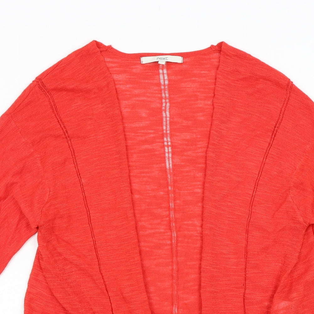 NEXT Womens Red  Knit Cardigan Jumper Size S