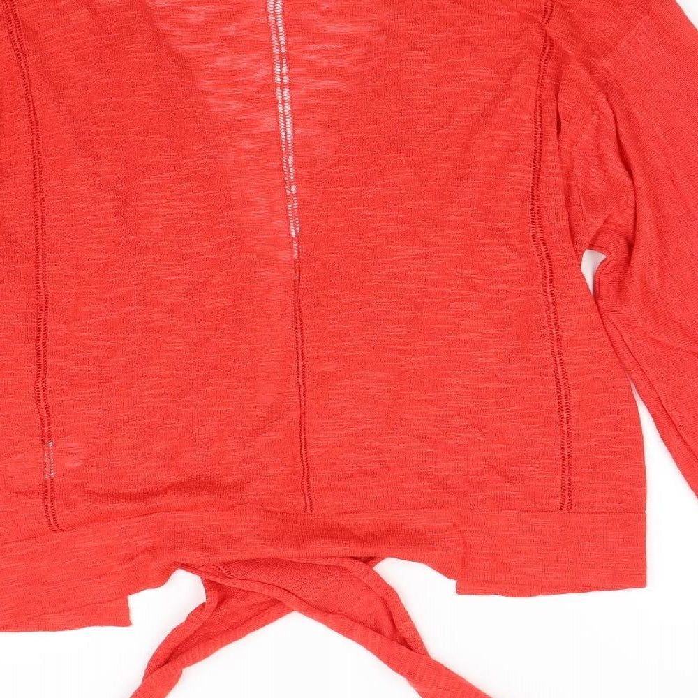 NEXT Womens Red  Knit Cardigan Jumper Size S