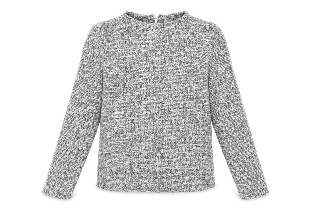 M&s Womens Black Herringbone  Pullover Jumper Size 10