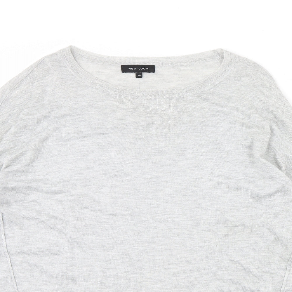 New Look Womens Grey   Pullover Jumper Size 10