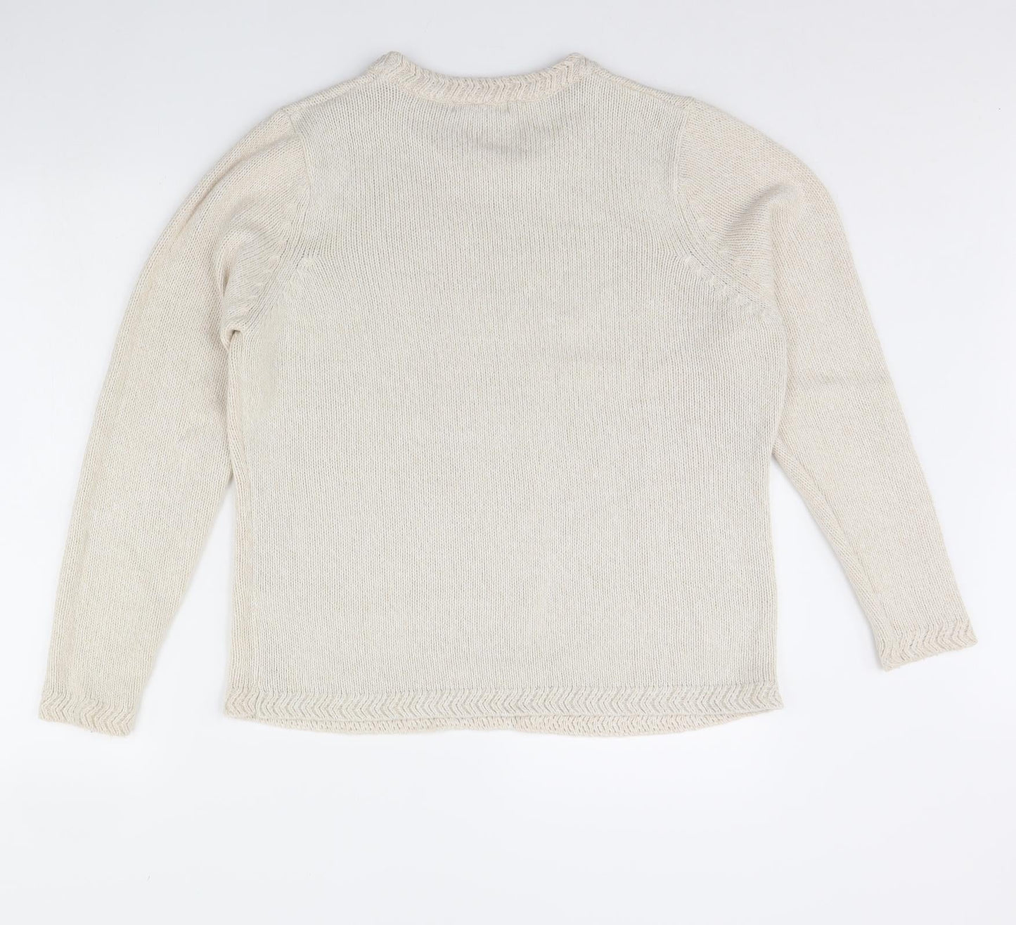 BM Womens Beige   Pullover Jumper Size M