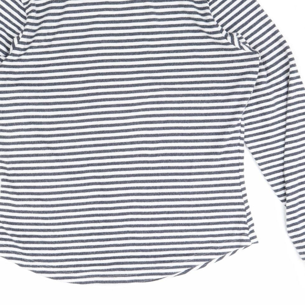 F&F Womens Blue Striped  Cami Pyjama Top Size 8