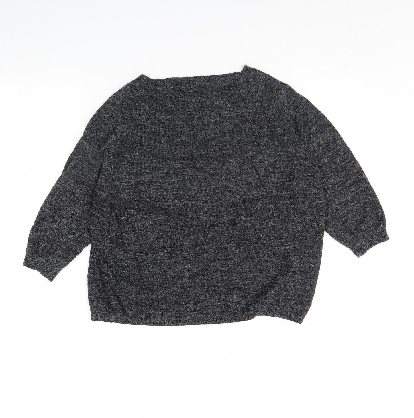 M&s Womens Grey   Pullover Jumper Size 12