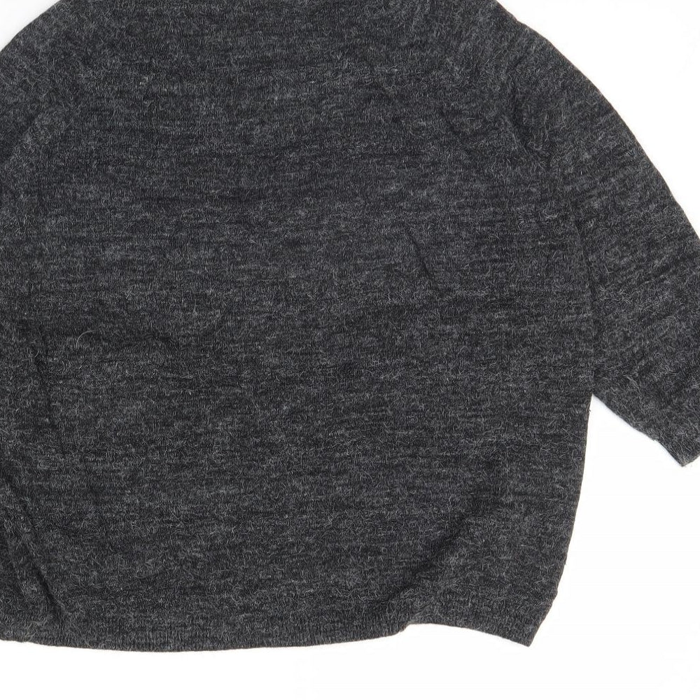 M&s Womens Grey   Pullover Jumper Size 12