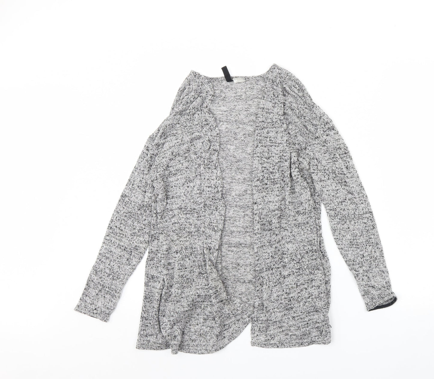 Divided Womens Grey Herringbone  Cardigan Jumper Size S