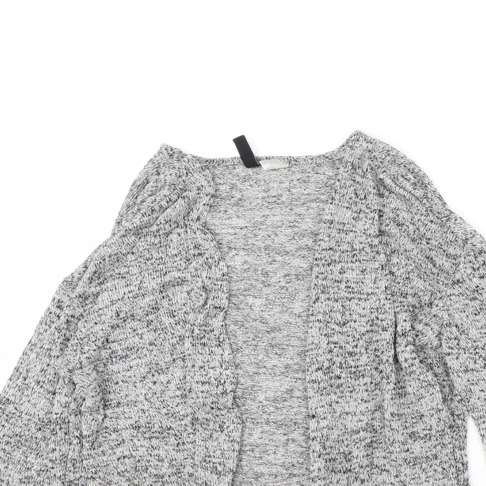Divided Womens Grey Herringbone  Cardigan Jumper Size S