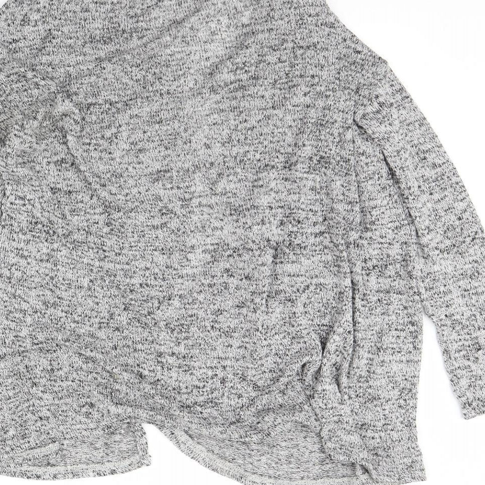 Divided Womens Grey Herringbone  Cardigan Jumper Size S