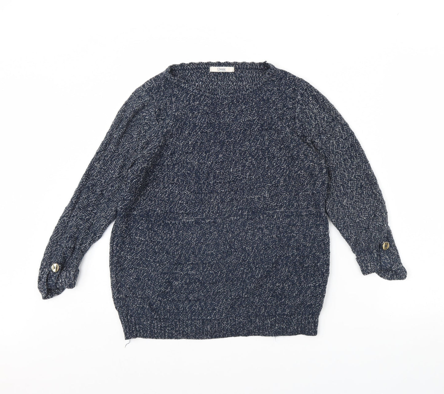 M&s Womens Blue   Pullover Jumper Size 12