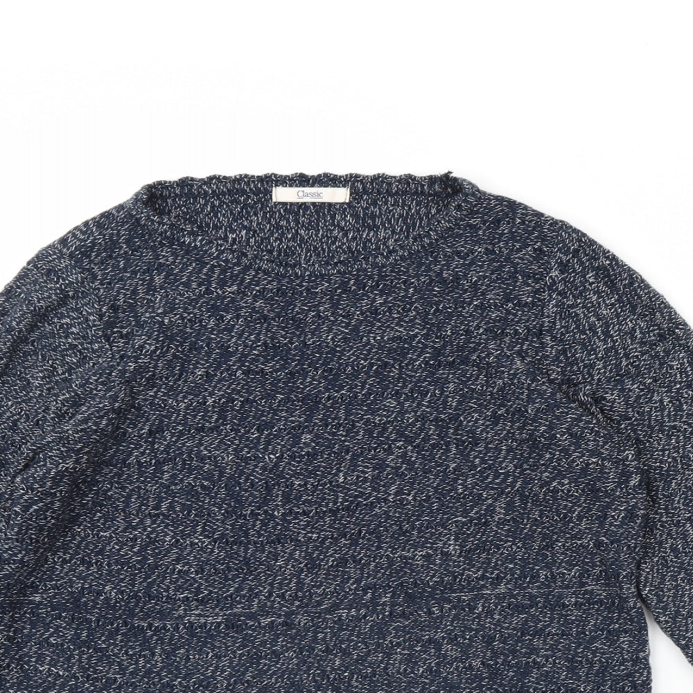 M&s Womens Blue   Pullover Jumper Size 12