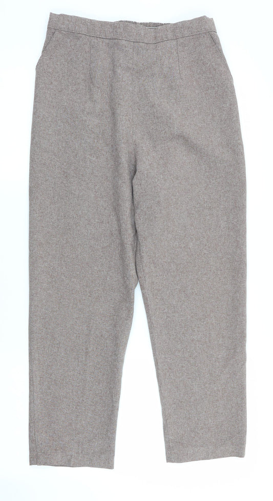 Preworn Womens Brown   Trousers  Size 12 L24 in