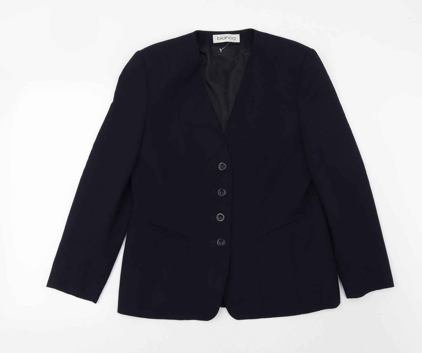 Bianca Womens Blue   Jacket Blazer Size 12
