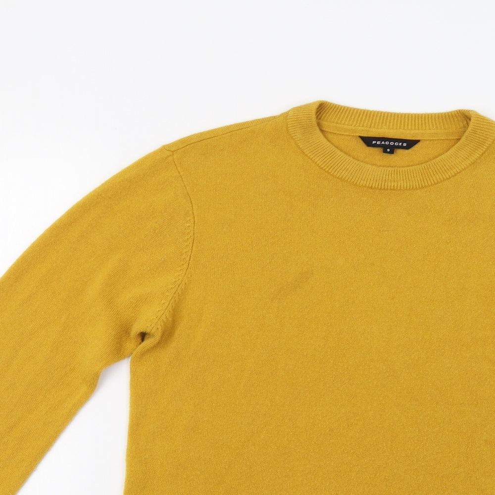 Peacocs Womens Yellow   Pullover Jumper Size S
