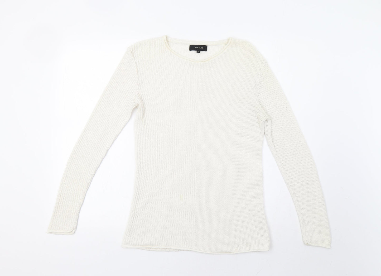 River Island Womens White   Pullover Jumper Size XS