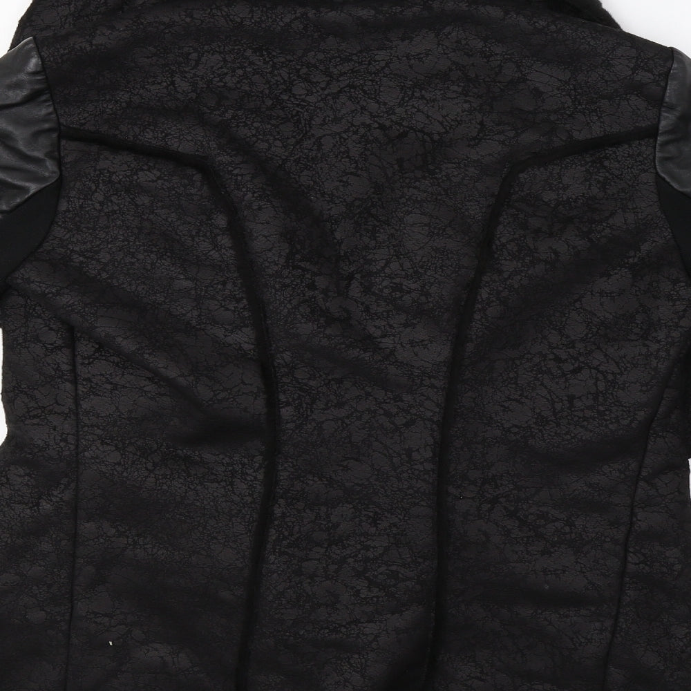 F&F Womens Black   Overcoat Coat Size 10