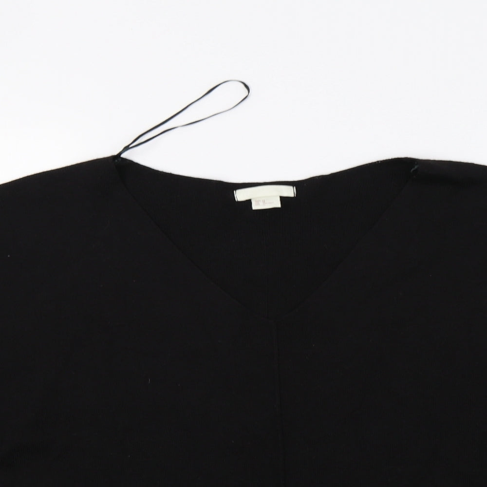 H&M Womens Black   Pullover Jumper Size M