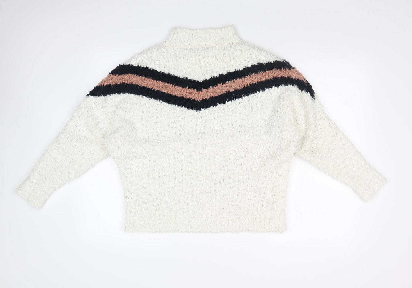 FASHION PRIVATE COMPANY Womens Multicoloured Striped  Pullover Jumper Size S