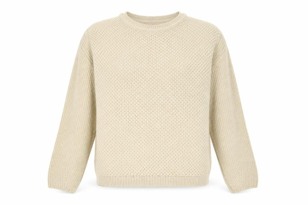 Topshop Womens Beige Geometric  Pullover Jumper Size 14