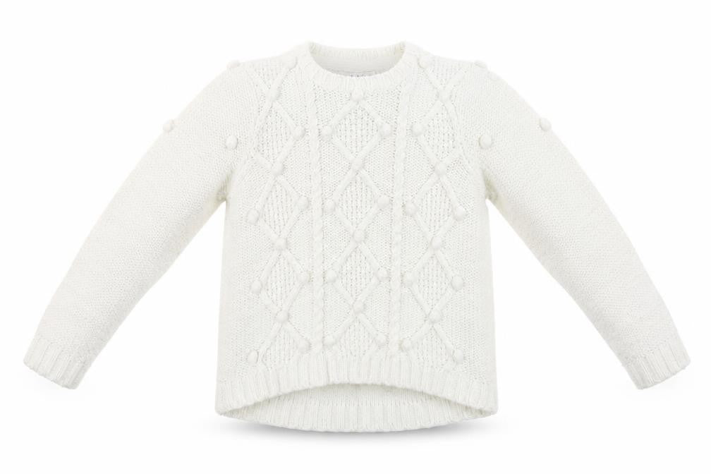 TU Girls White Argyle/Diamond  Pullover Sweatshirt Size 8 Years
