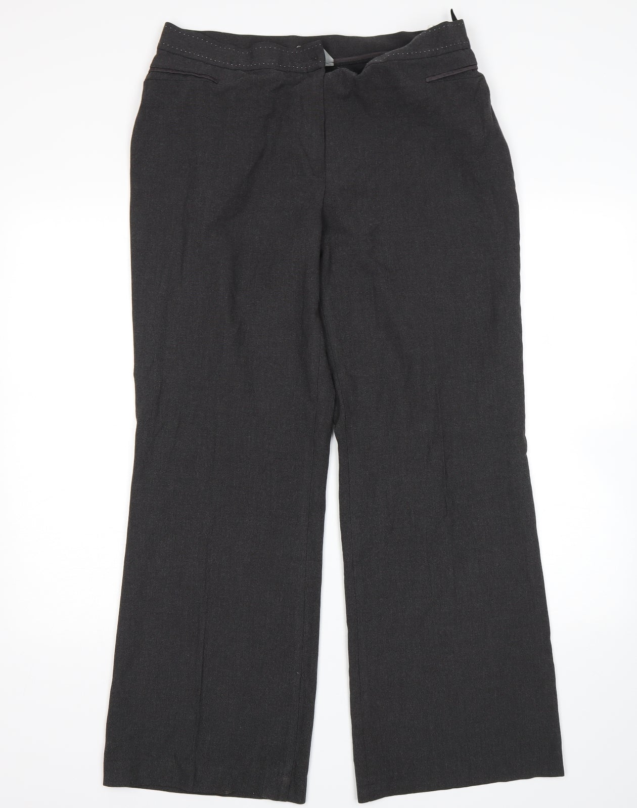 m&s Womens Grey   Trousers  Size 16 L30 in