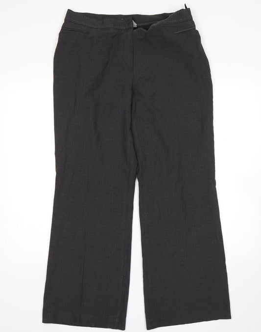 m&s Womens Grey   Trousers  Size 16 L30 in