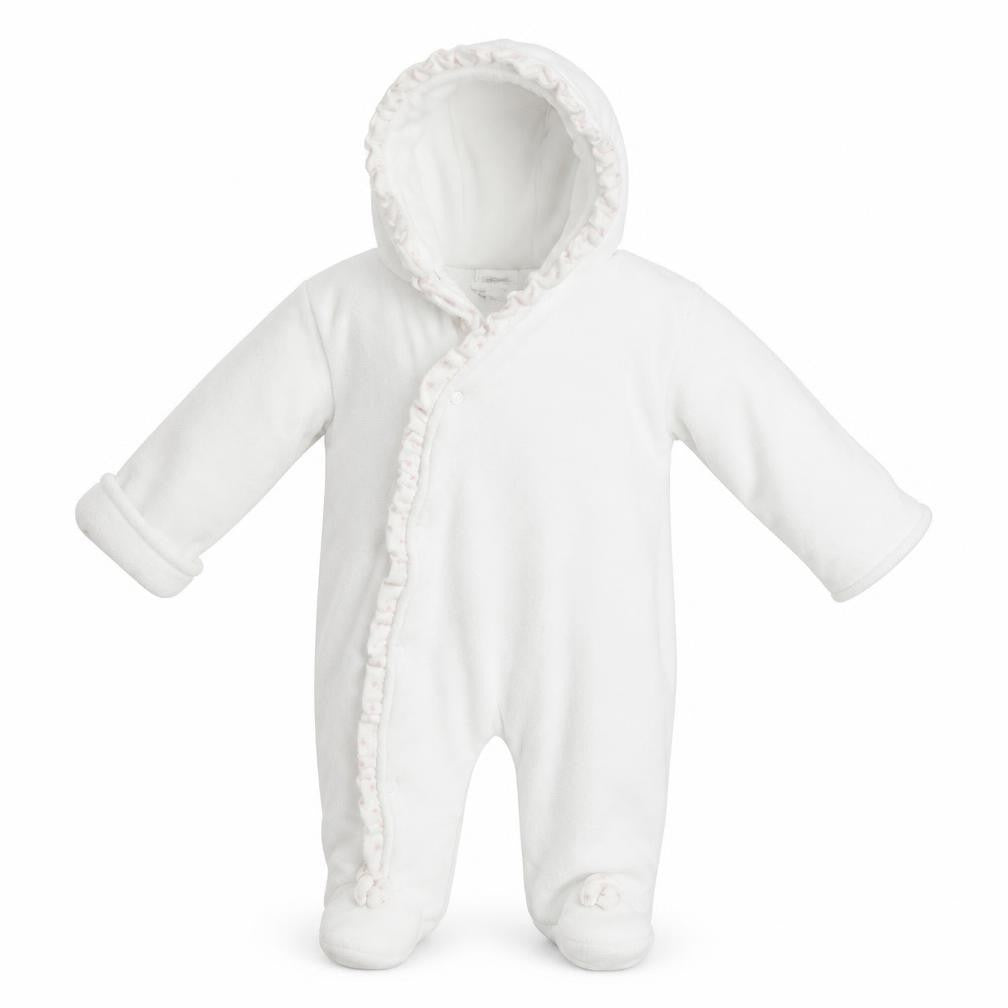 Little Nosh Girls White   Babygrow One-Piece Size 3-6 Months
