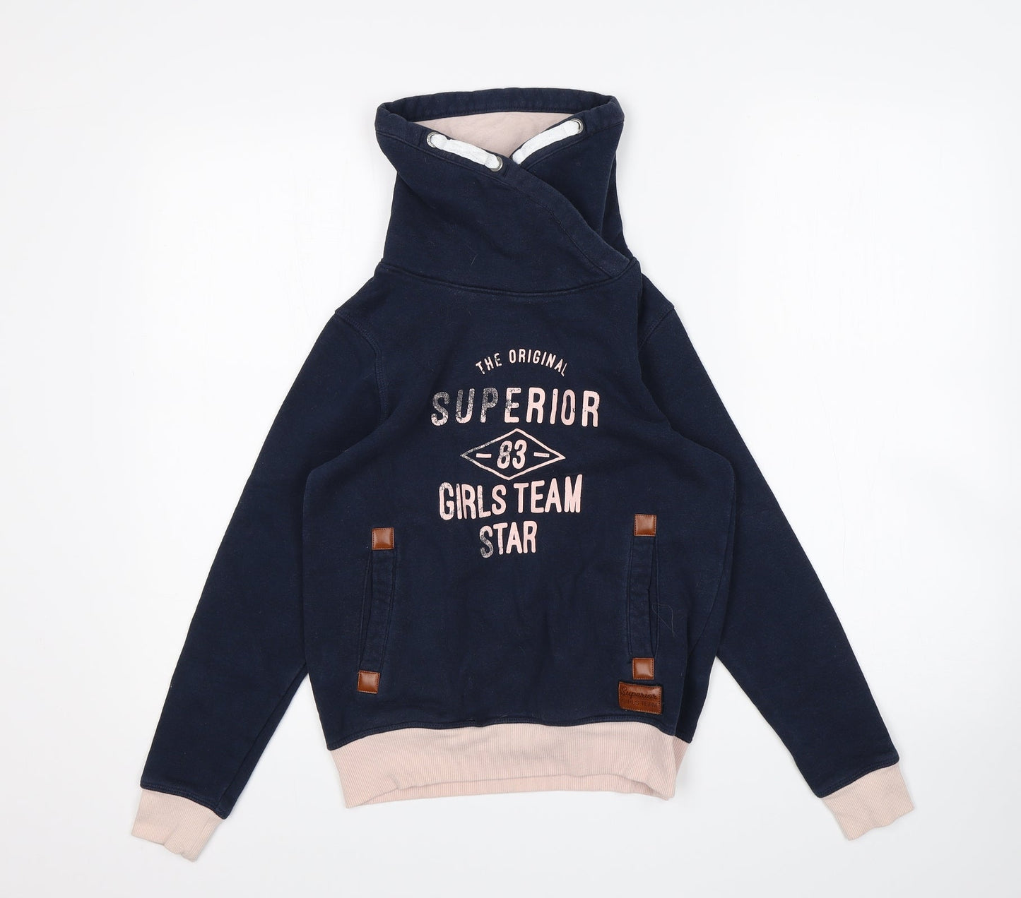 pepperts Girls Blue   Pullover Sweatshirt Size 9-10 Years